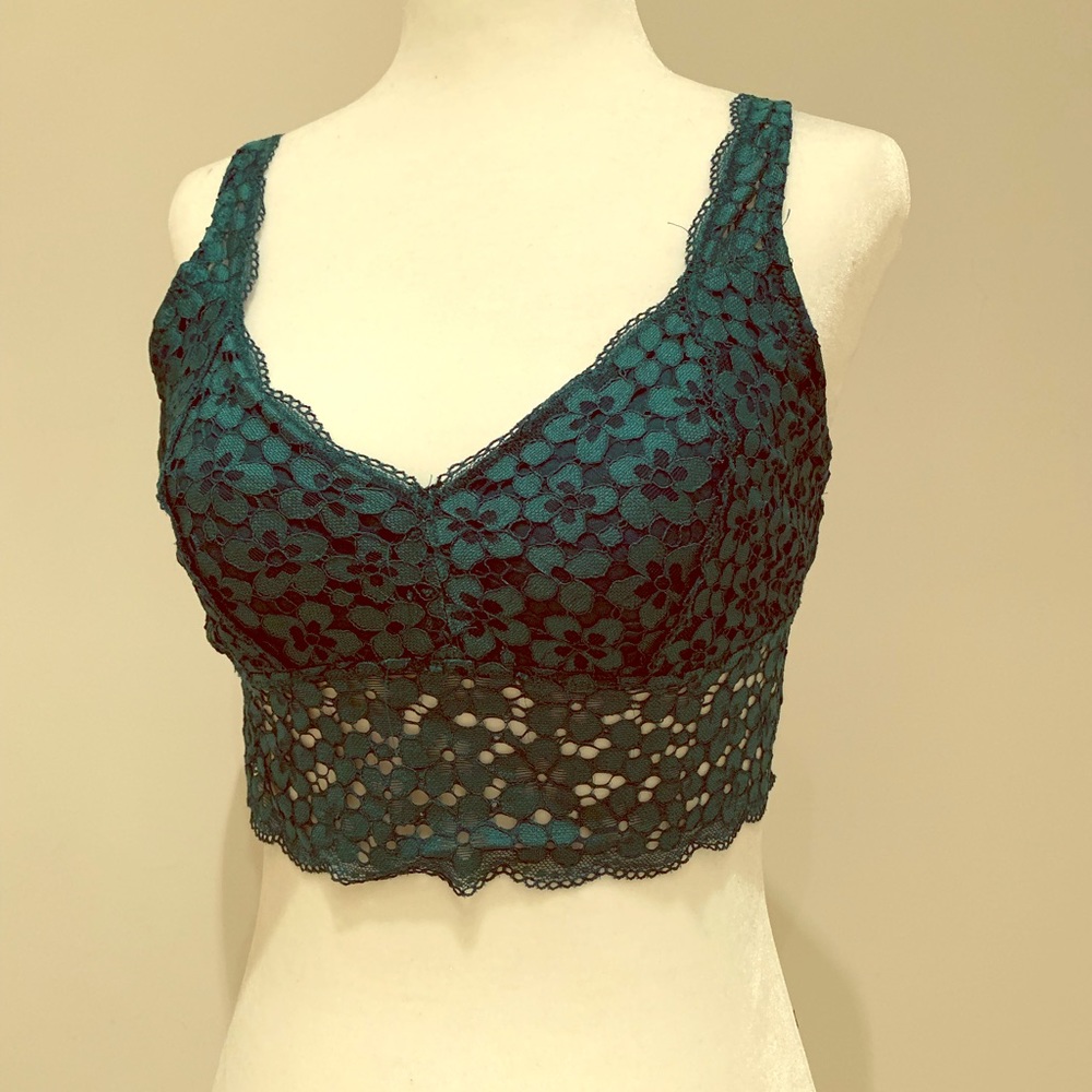 Aerie Teal Colored Bralette in Size Medium
